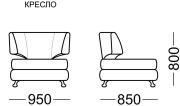 Кресло для отдыха Бруно Элита 50 Б в Копейске - предосмотр 3