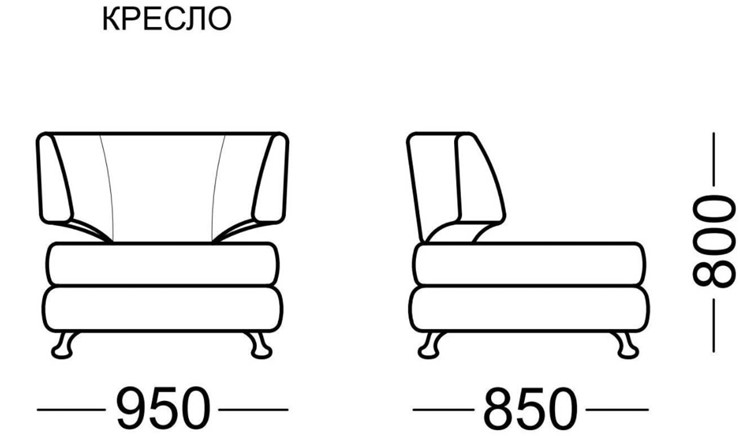 Кресло для отдыха Бруно Элита 50 Б в Копейске - изображение 3