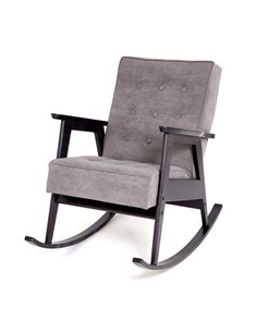 Кресло-качалка Ретро (венге / RS 15 - темно-серый) в Миассе