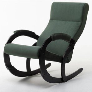 Кресло-качалка в гостиную Корсика, ткань Amigo Green 34-Т-AG в Магнитогорске - предосмотр