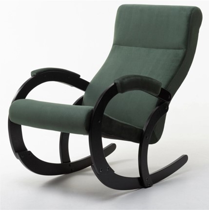 Кресло-качалка в гостиную Корсика, ткань Amigo Green 34-Т-AG в Челябинске - изображение