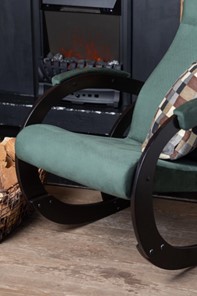 Кресло-качалка в гостиную Корсика, ткань Amigo Green 34-Т-AG в Миассе - предосмотр 6