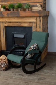 Кресло-качалка в гостиную Корсика, ткань Amigo Green 34-Т-AG в Миассе - предосмотр 7