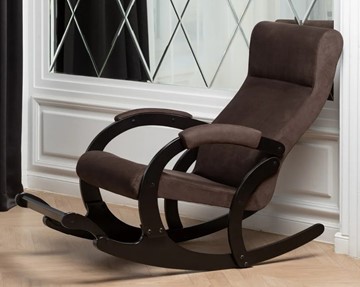 Кресло-качалка в гостиную Марсель, ткань Amigo Coffee 33-Т-AC в Челябинске - предосмотр 4