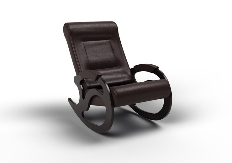Кресло-качалка Вилла, экокожа крем 11-К-КР в Миассе - изображение 1