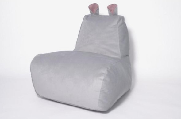 Кресло-мешок Бегемот серый в Златоусте - изображение