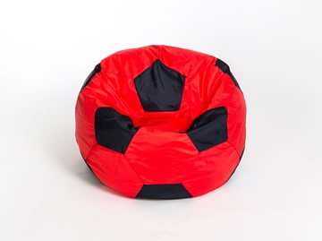 Кресло-мешок Мяч большой, красно-черный в Златоусте