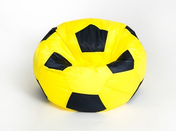 Кресло-мешок Мяч большой, желто-черный в Челябинске