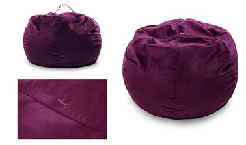 Кресло-мешок Орбита, велюр, фиолетовый в Миассе - предосмотр 2