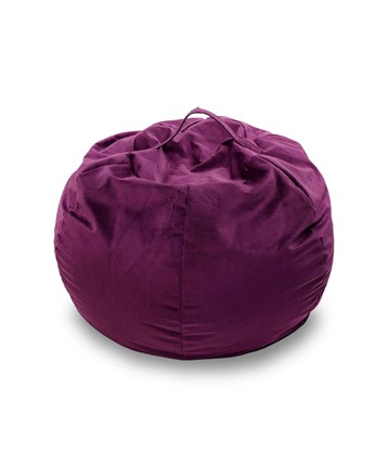 Кресло-мешок Орбита, велюр, фиолетовый в Миассе - изображение