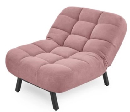 Мягкое кресло Абри опора металл (розовый) в Челябинске - изображение