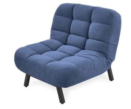 Кресло для сна Абри опора металл (синий) в Миассе - изображение 2