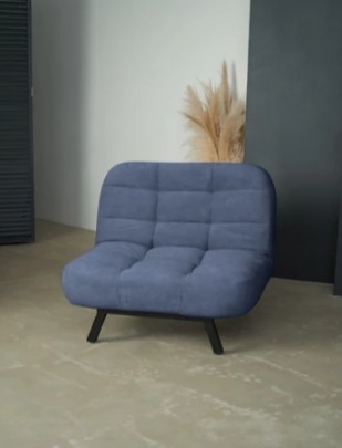 Кресло для сна Абри опора металл (синий) в Миассе - изображение 8