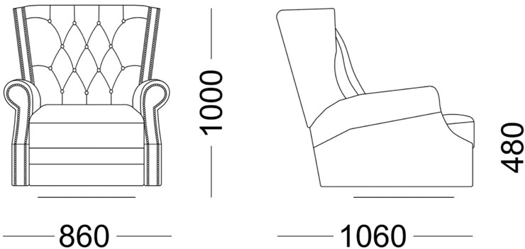 Кресло на ножках Освальд в Челябинске - изображение 4