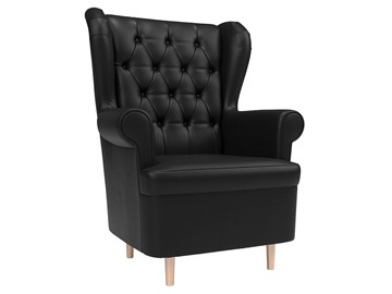 Кресло для отдыха Торин Люкс, черный (Экокожа) в Златоусте