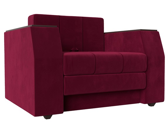 Раскладное кресло Атлантида, Бордовый (Микровельвет) в Миассе - изображение