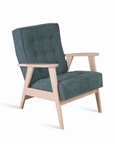 Кресло Ретро (беленый дуб / RS29 - бирюзовый) в Миассе