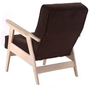 Кресло Ретро (беленый дуб / RS 32 - коричневый) в Миассе - предосмотр 2