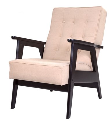Кресло Ретро (венге / RS 03 - бежевый) в Миассе - изображение