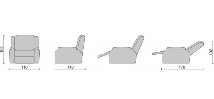 Кресло-трансформер Recliner (электро) в Миассе - изображение 3