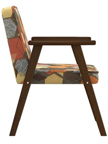 Кресло в гостиную  Ретро ткань геометрия коричневый, каркас орех в Миассе - предосмотр 3