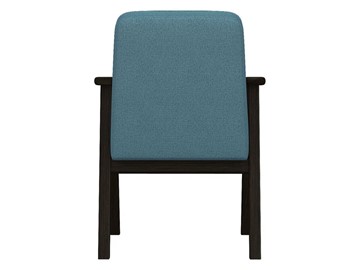 Мягкое кресло Ретро ткань голубой, каркас венге в Челябинске - предосмотр 3
