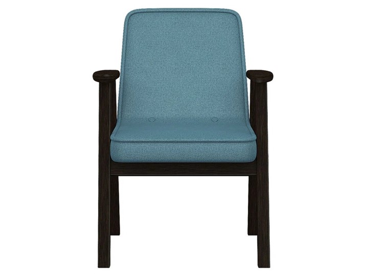 Мягкое кресло Ретро ткань голубой, каркас венге в Магнитогорске - изображение 5