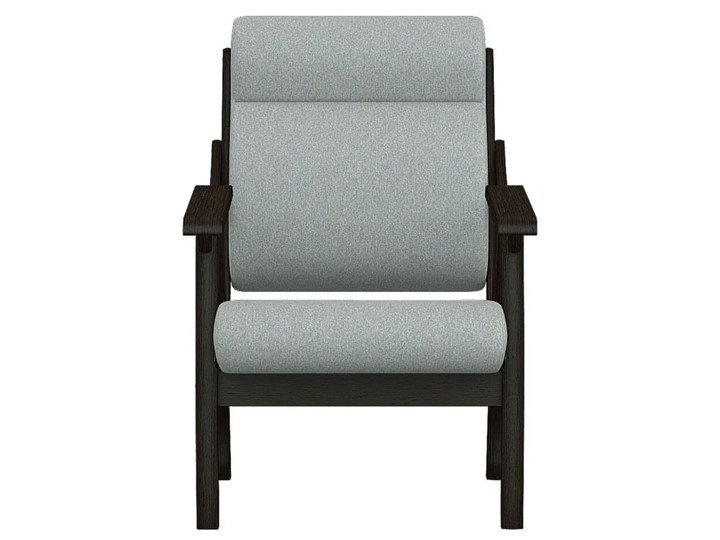 Мягкое кресло Вега 10 ткань серый, каркас венге в Челябинске - изображение 4
