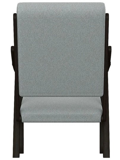 Мягкое кресло Вега 10 ткань серый, каркас венге в Челябинске - изображение 5