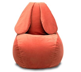 Кресло-игрушка Зайка (длинные уши), оранжевый в Челябинске - предосмотр