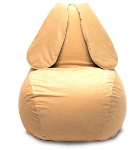 Кресло Зайка (длинные уши), желтый в Копейске