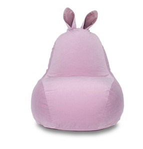 Кресло Зайка (короткие уши), розовый в Миассе - предосмотр