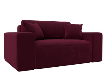 Кресло в гостиную Лига-036, Бордовый (Микровельвет) в Миассе
