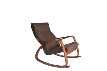 Кресло-качалка Женева, ткань шоколад в Челябинске - предосмотр