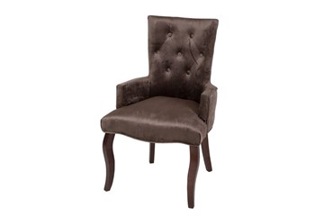 Кресло Виктория (коричневый бархат/темный тон) в Магнитогорске