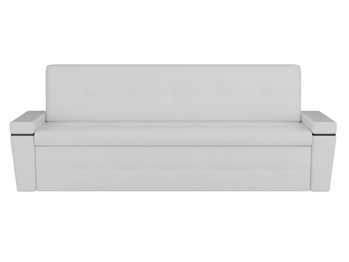 Раскладной кухонный диван Деметра, Белый (экокожа) в Миассе - изображение 1