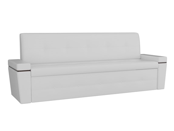 Раскладной кухонный диван Деметра, Белый (экокожа) в Миассе - изображение