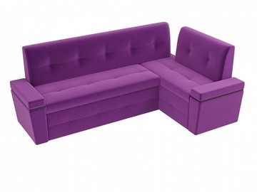 Кухонный диван Деметра угловой, Фиолетовый (микровельвет) в Челябинске - предосмотр 5