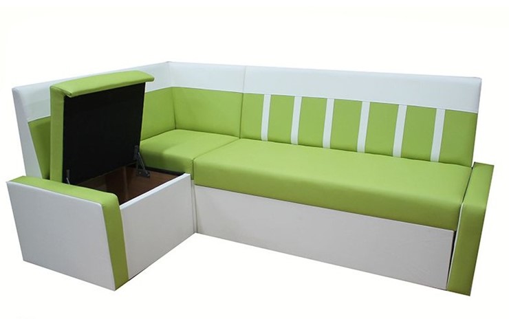 Угловой кухонный диван Квадро 2 со спальным местом в Челябинске - изображение 1