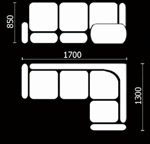 Кухонный угловой диван Нео КМ-01 (168х128 см.) в Челябинске - предосмотр 3