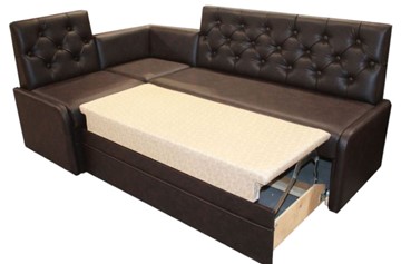 Кухонный угловой диван Квадро 7 со спальным местом в Миассе - предосмотр 4