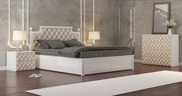 Спальная кровать СВ-Стиль Сфера 140*200 с основанием в Миассе