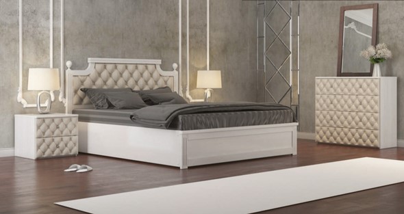 Спальная кровать Сфера 140*200 с основанием в Миассе - изображение