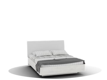 Спальная кровать Alpina, Alp-Кр-01.1(1400), сосна Санторини в Миассе