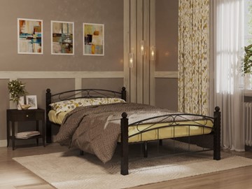 Двуспальная кровать Гарда 15, 160х200, черная в Магнитогорске
