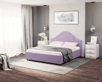 Кровать Vintage 160х200, Велюр (Forest 741 Светло-фиолетовый) в Магнитогорске