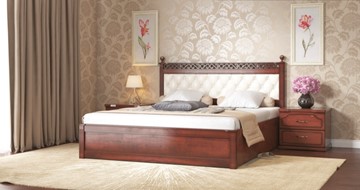 Полутороспальная кровать СВ-Стиль Ричард 140*200 с основанием в Челябинске