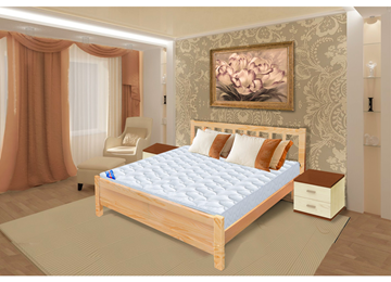 Спальная кровать Прага 160х190 с оcнованием в Челябинске