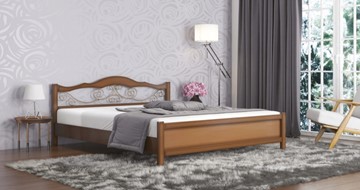 Двуспальная кровать Ковка 160*190 с основанием в Челябинске - предосмотр