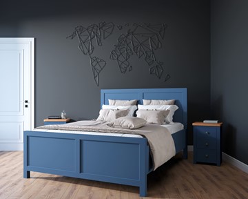Кровать спальная Jules Verne, (JV16ETGB), синий в Миассе